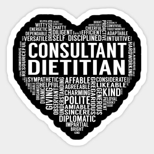 Consultant Dietitian Heart Sticker